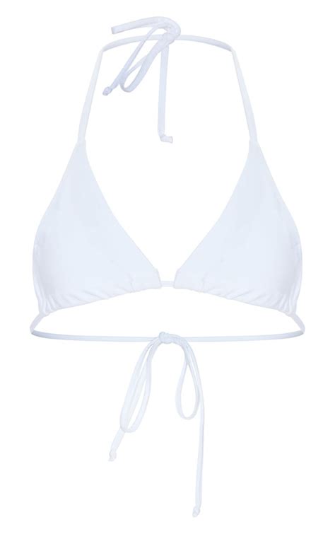 white triangle bikini